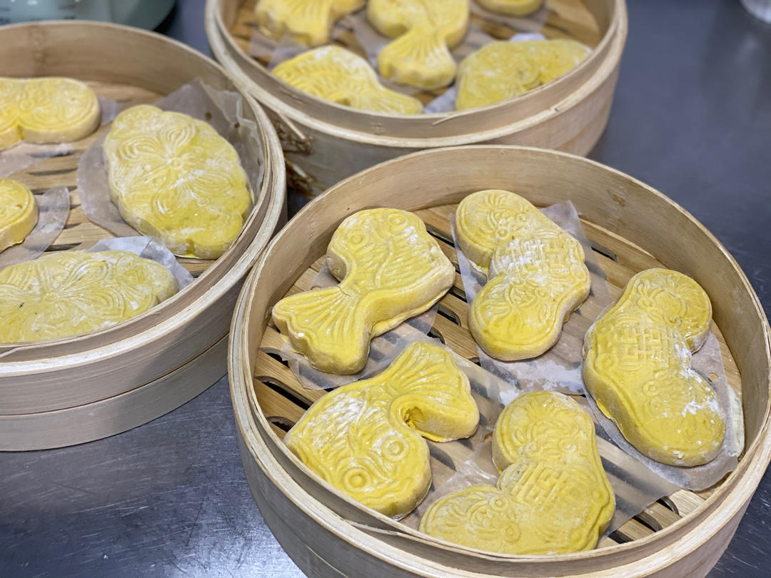 花样馒头－南瓜花卷