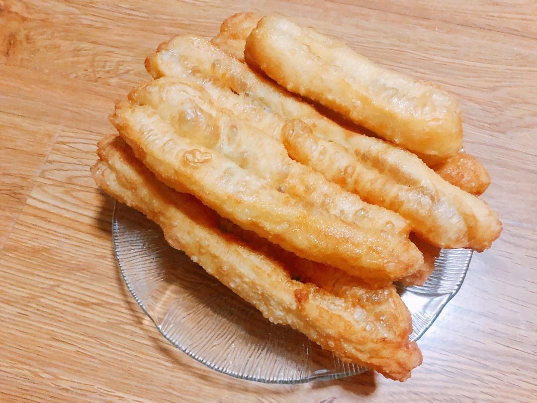 自制无泡打粉油条