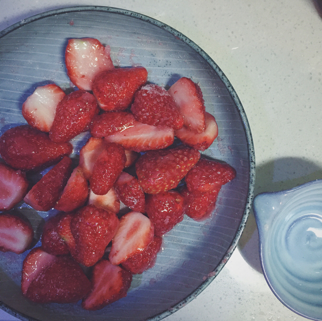 roasted strawberries（烤草莓酱）