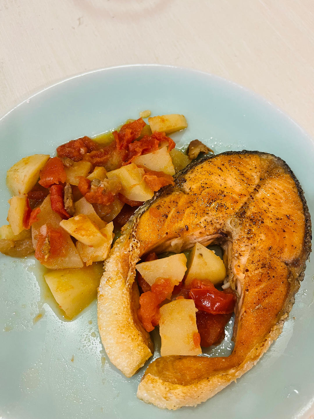 4分钟完成香煎三文鱼扒