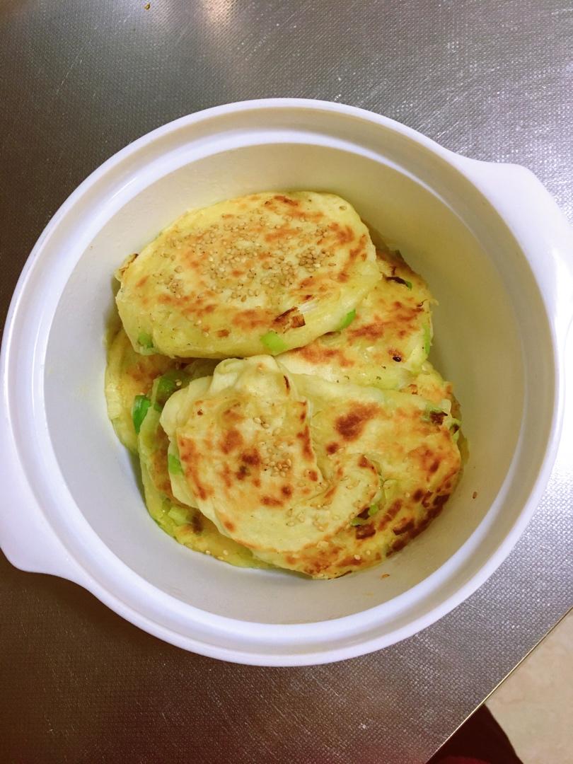 葱香发面饼