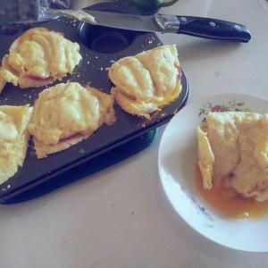 热三明治马芬/香脆夫人/CROQUE MADAME MUFFINS（巴黎私厨）的做法 步骤10