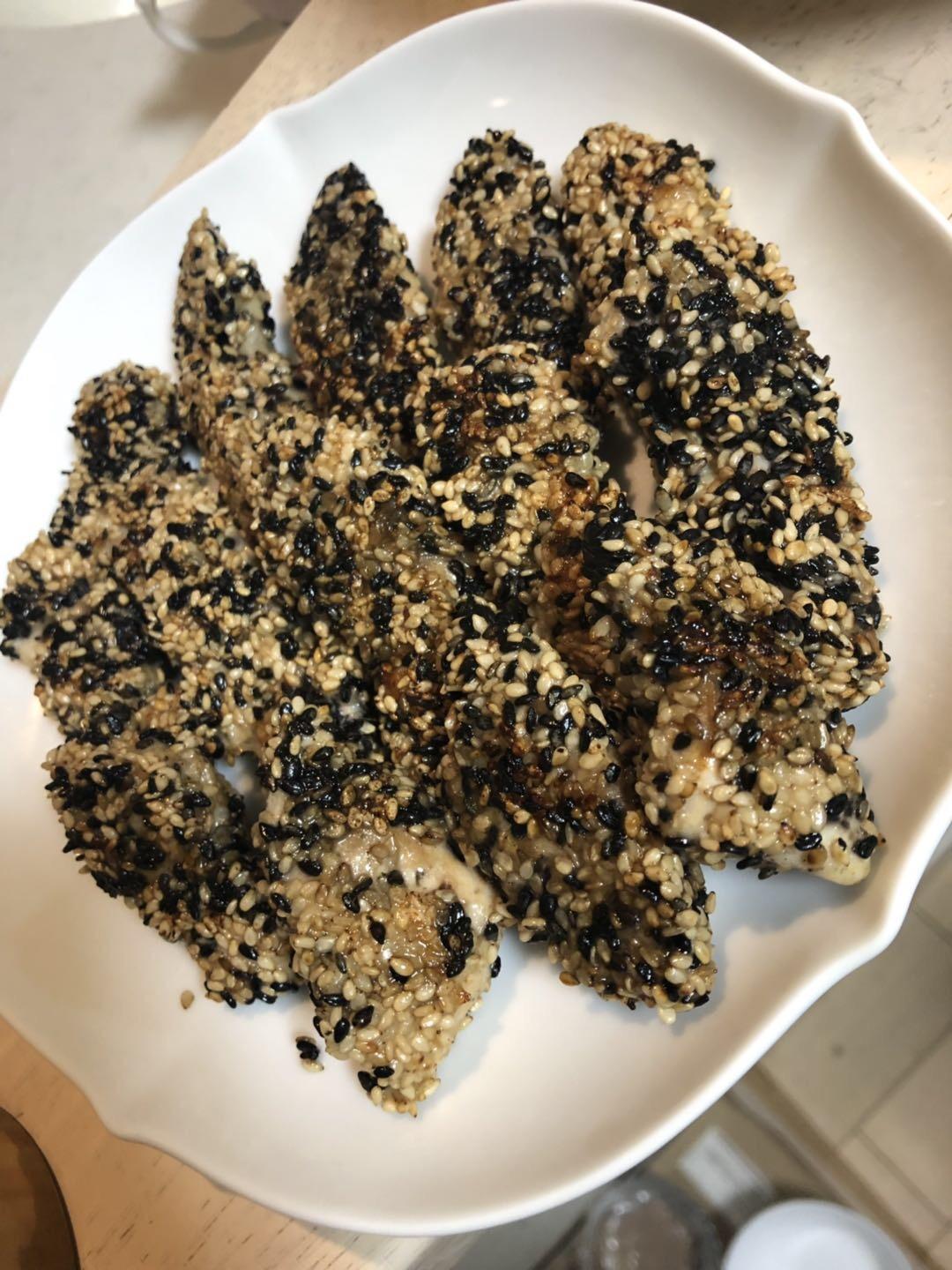 自己做芝麻棒棒鸡