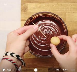免烤巧克力花生酱球的做法 步骤7