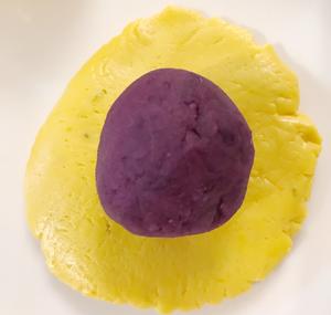 南瓜紫薯饼的做法 步骤3