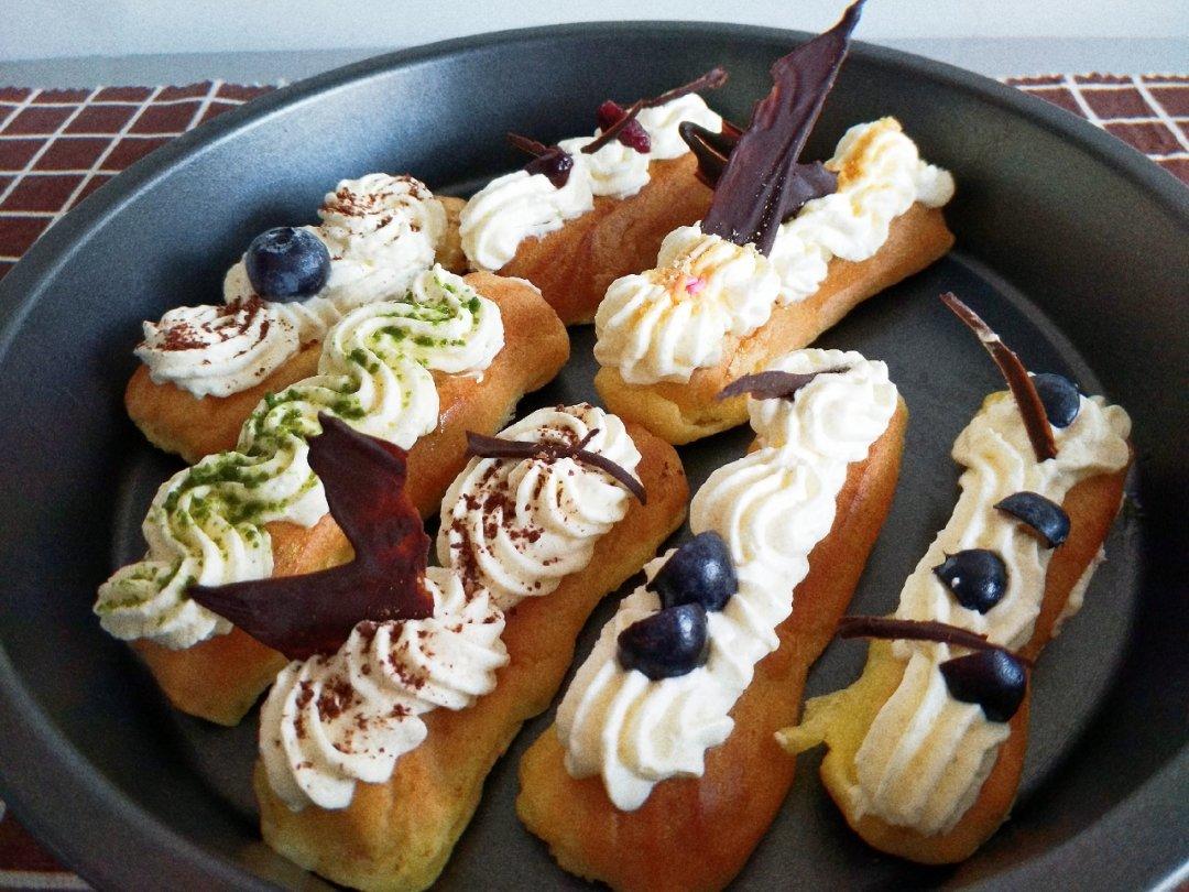 （视频菜谱）手指泡芙 Éclair／闪电泡芙