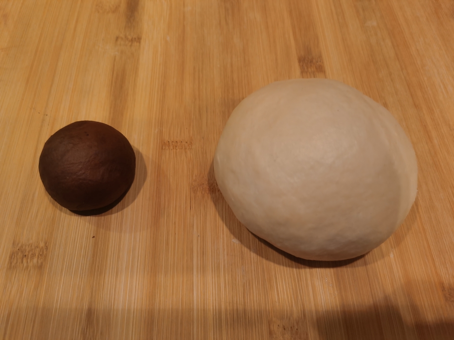 手工开酥天然酵母巧克力双色可颂（练习记录）的做法 步骤5