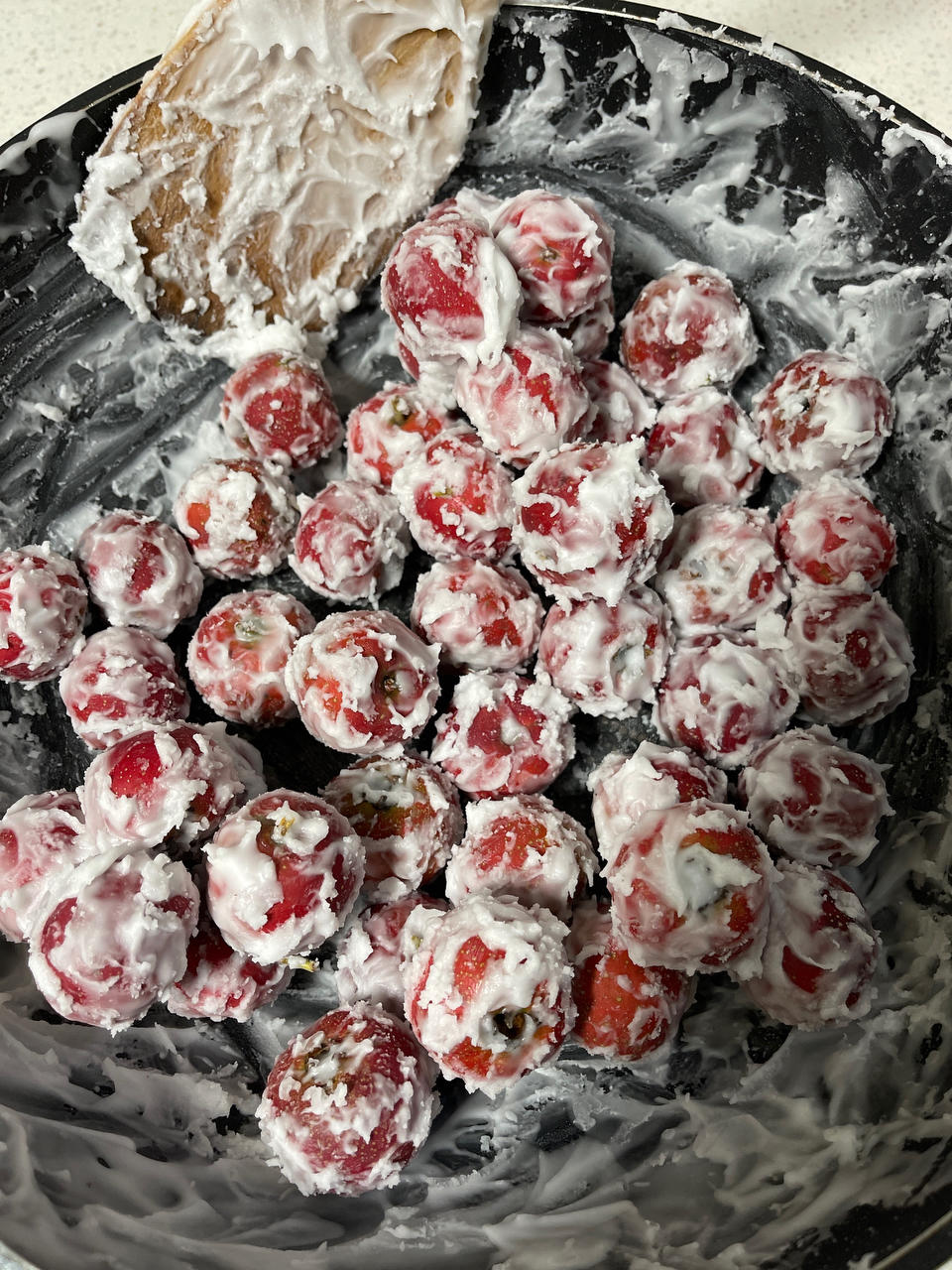 我会脸红做的雪花山楂球酸甜爽口开胃又好吃附细节视频详解