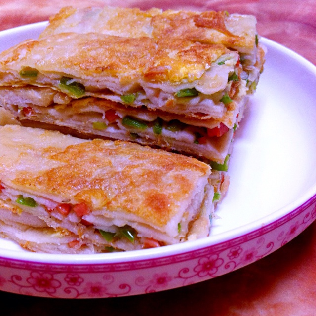 可能是最好吃系列--鸡蛋葱油饼