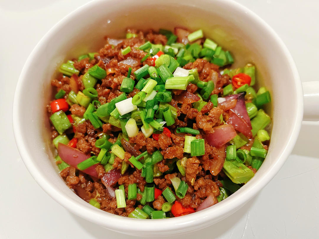 极下饭的豆角牛肉粒