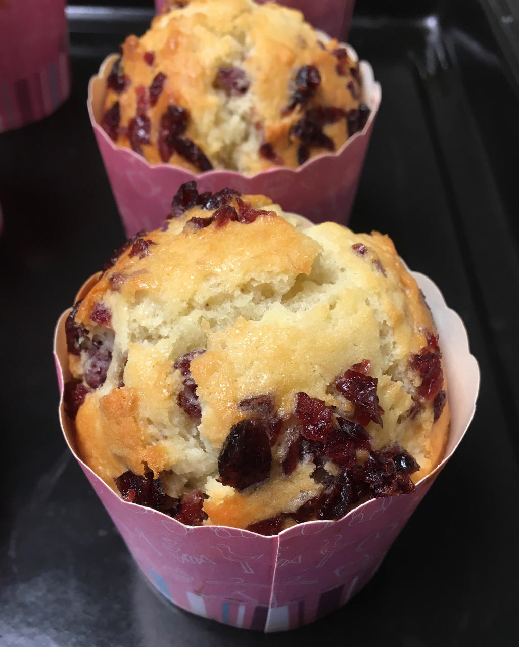 少女心的香蕉蔓越莓玛芬