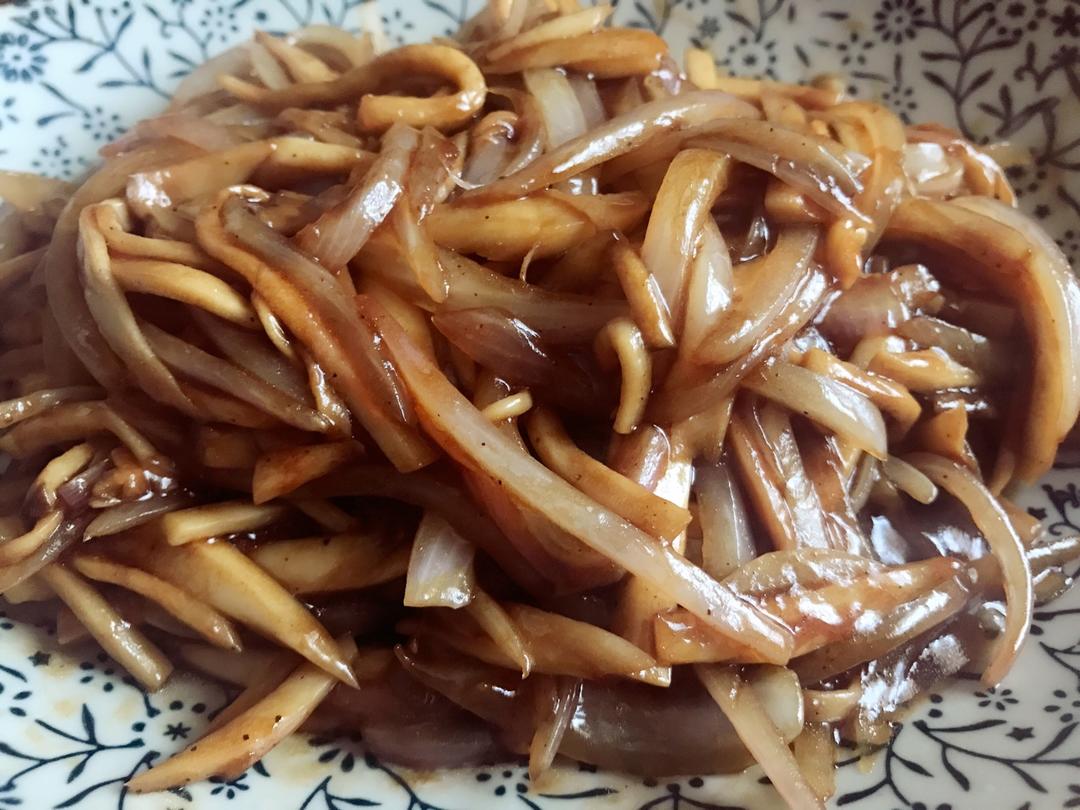洋葱遇到杏鲍菇