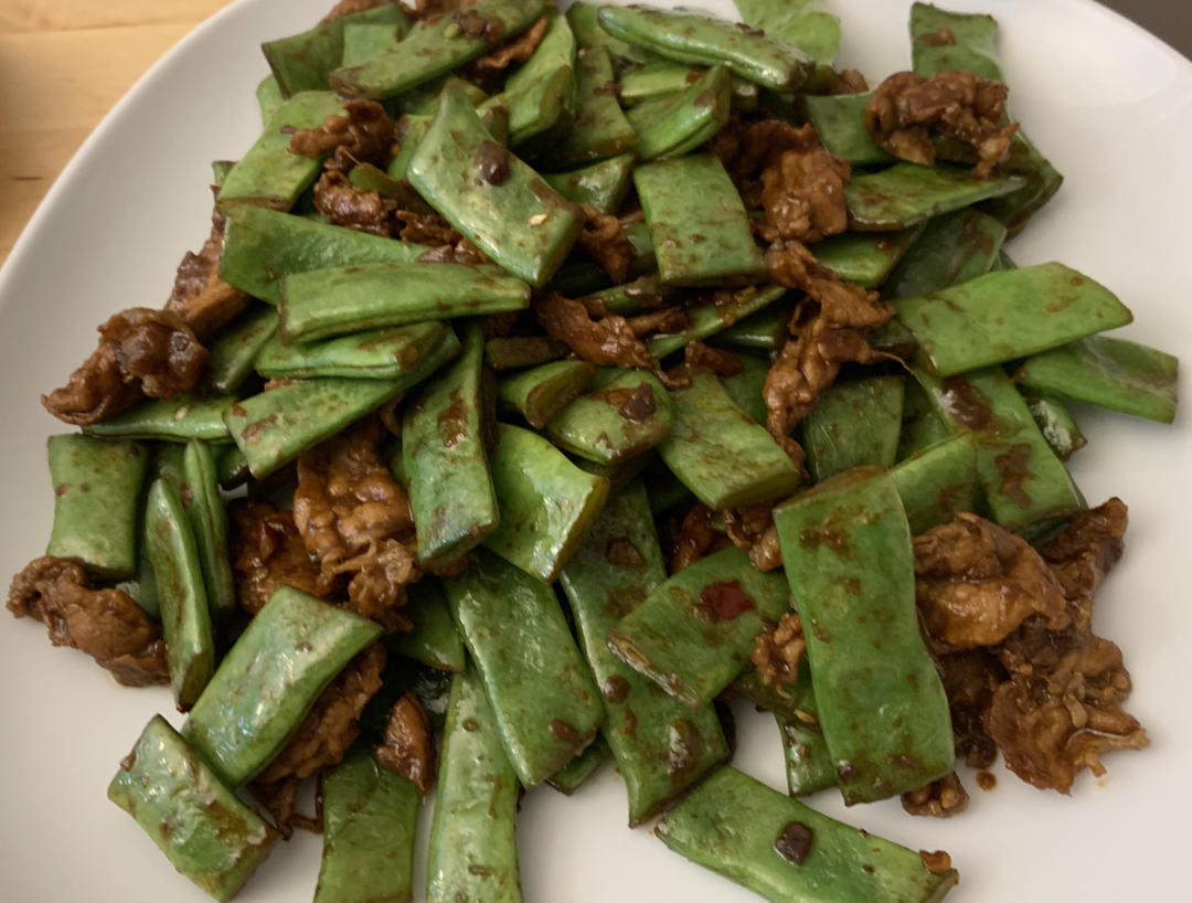 下饭神器 扁豆炒肉