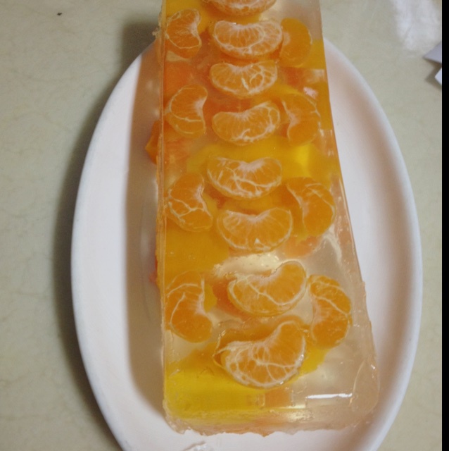 一善--做的炫彩雪碧果冻