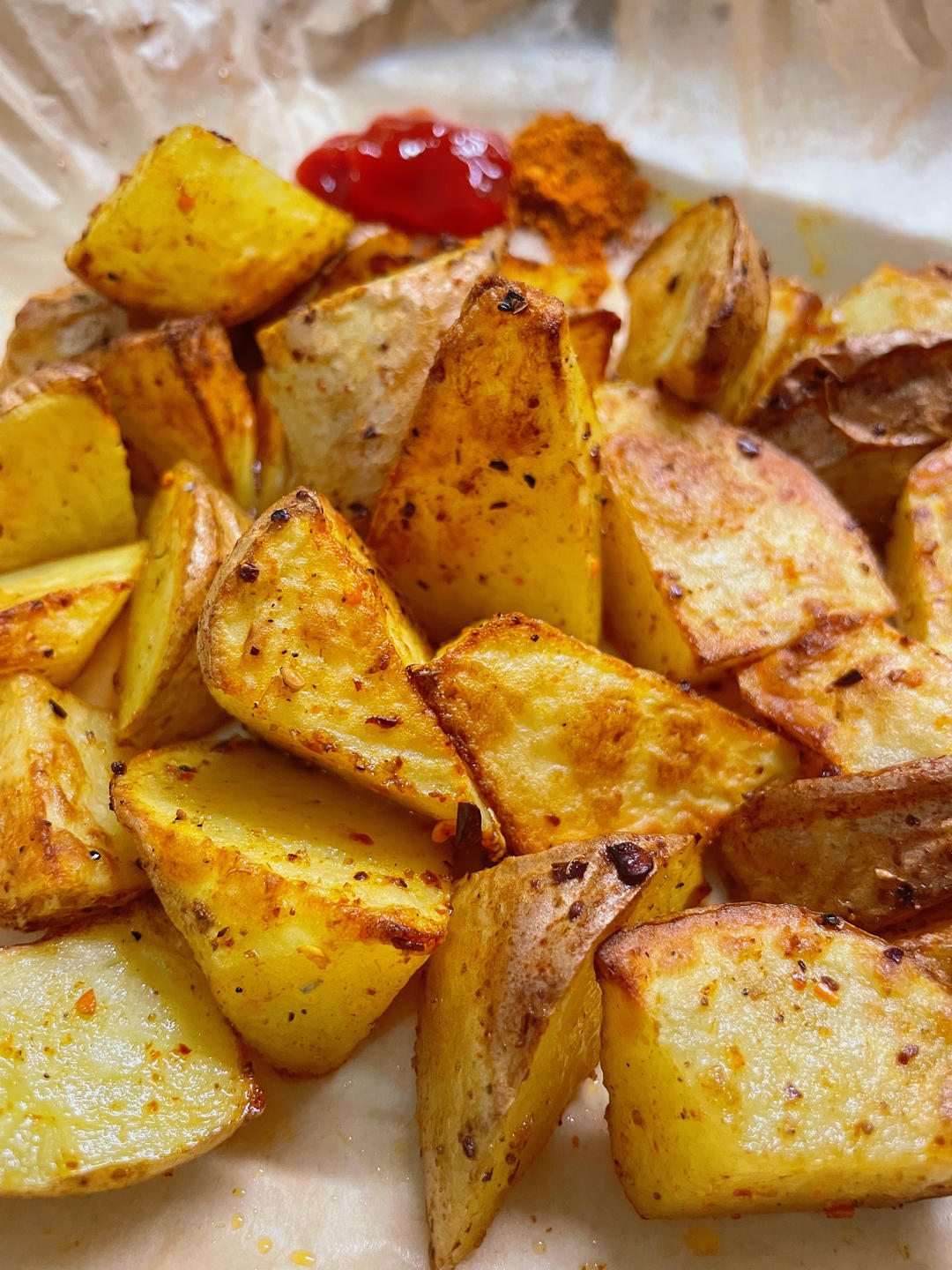 空气炸锅版烤薯角（烤土豆）