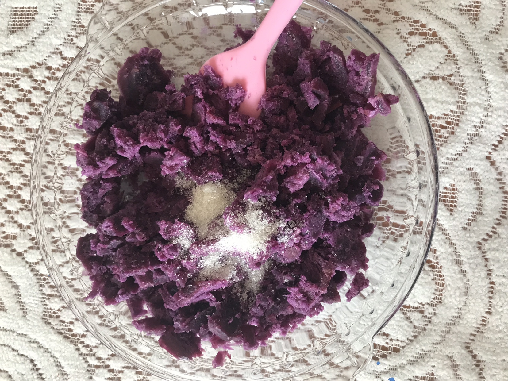无油低糖芝士紫薯饼的做法 步骤3