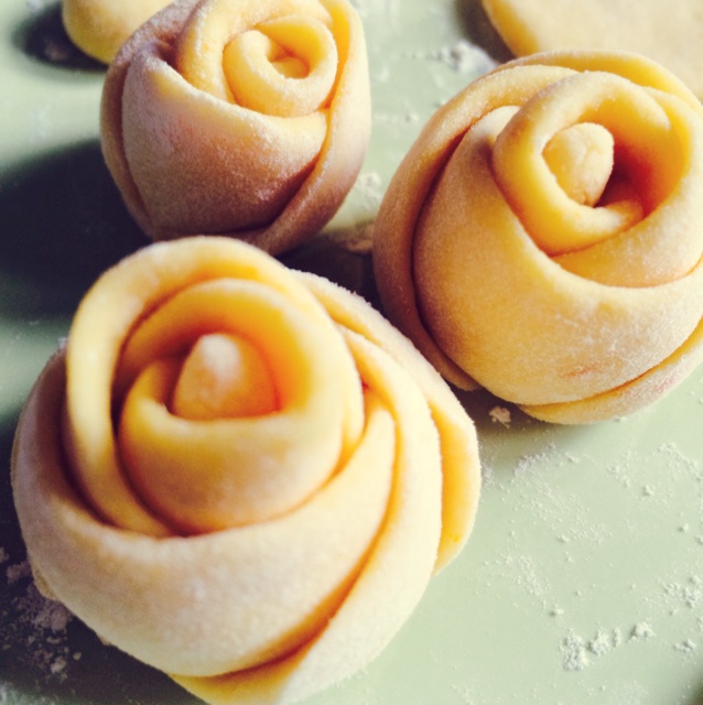 南瓜玫瑰花馒头