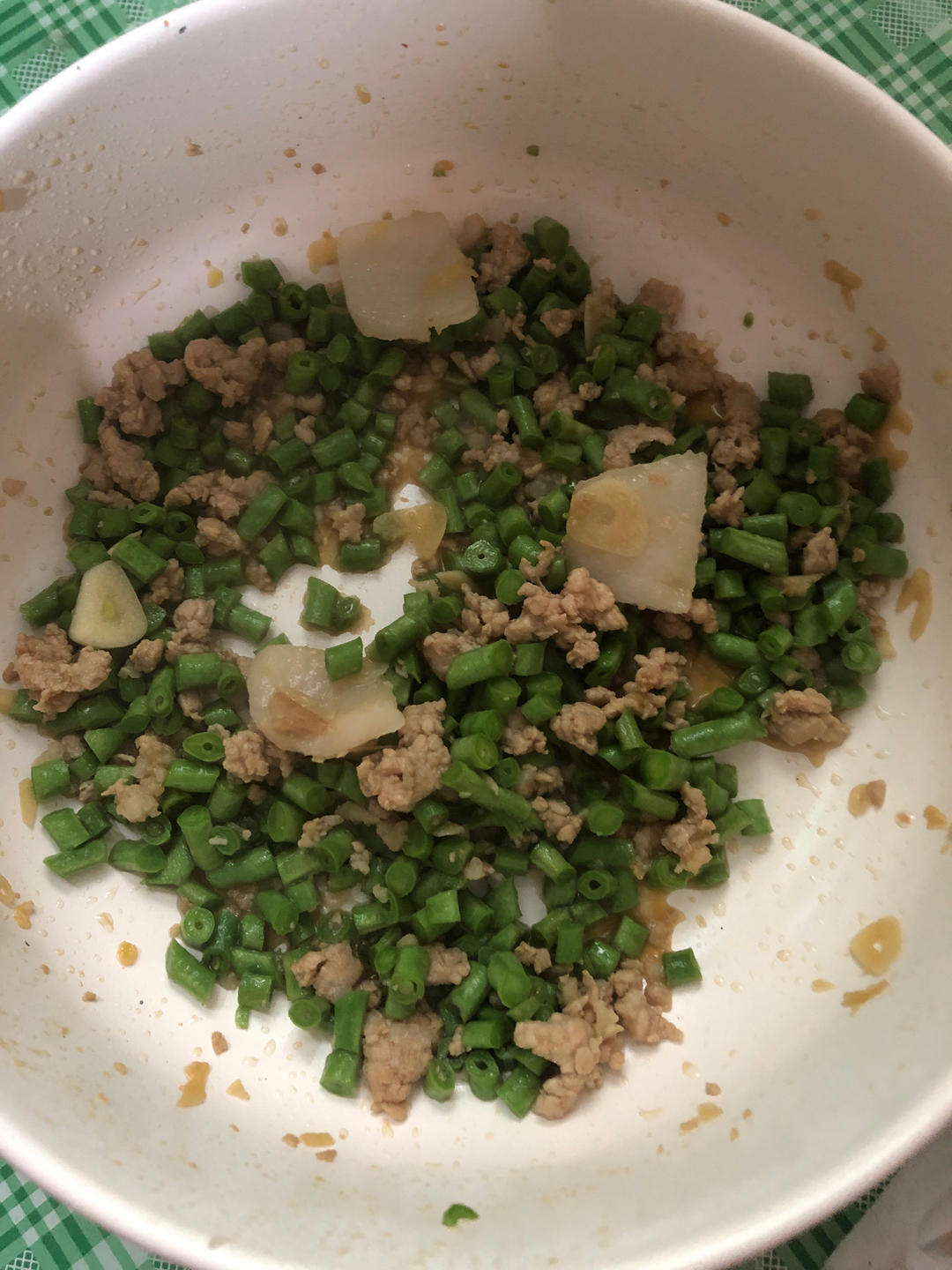 肉沫豆角下饭菜