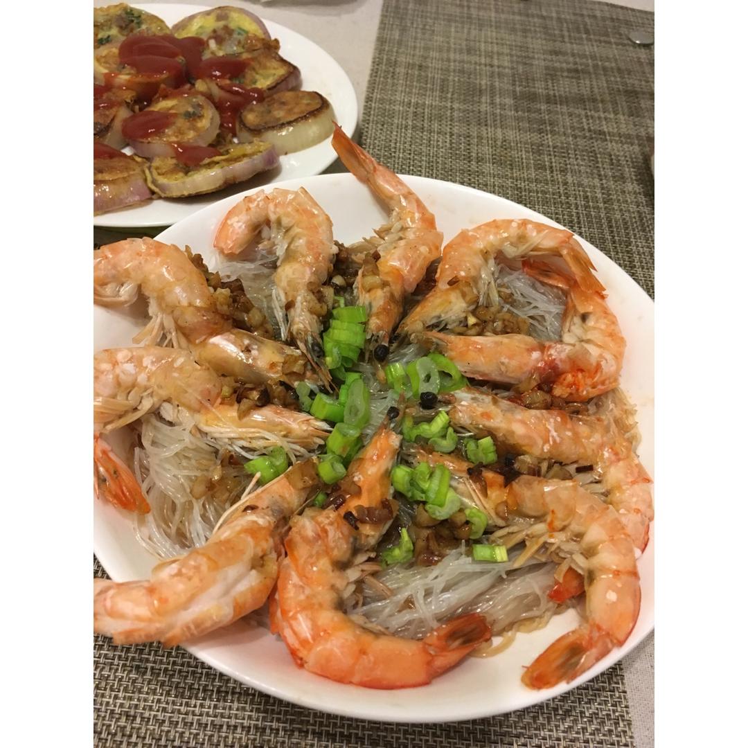 蒜蓉粉丝蒸虾
