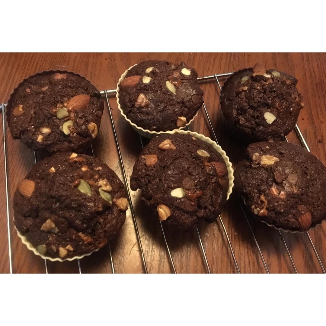浓情巧克力摩卡马芬<Chocolate Espresso Muffins>