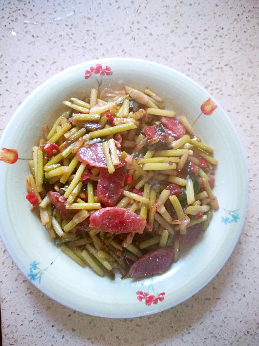 蒜薹炒腊肠