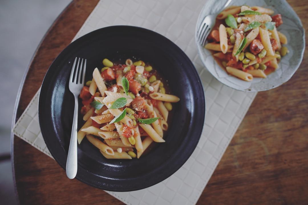 一人份脆皮芝士肠基础意面