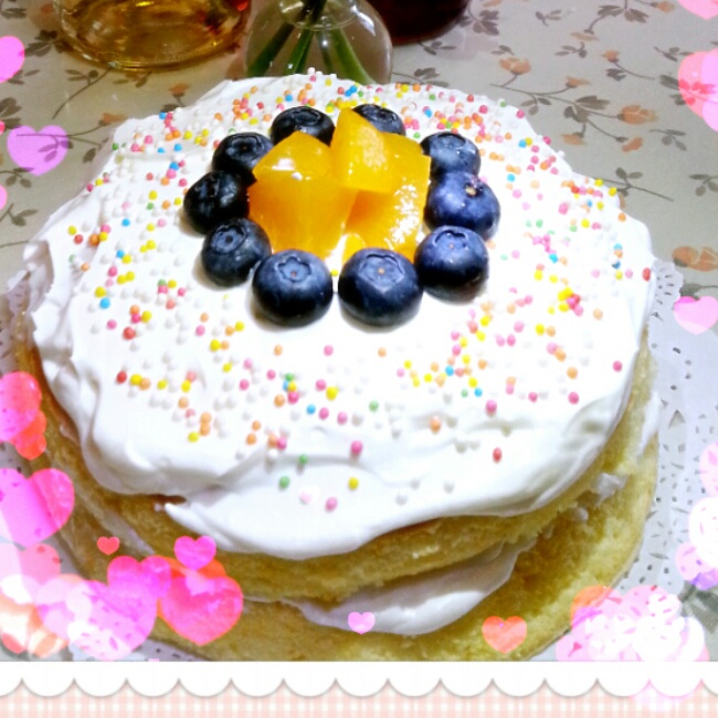 时下流行的鲜奶油戚风裸蛋糕