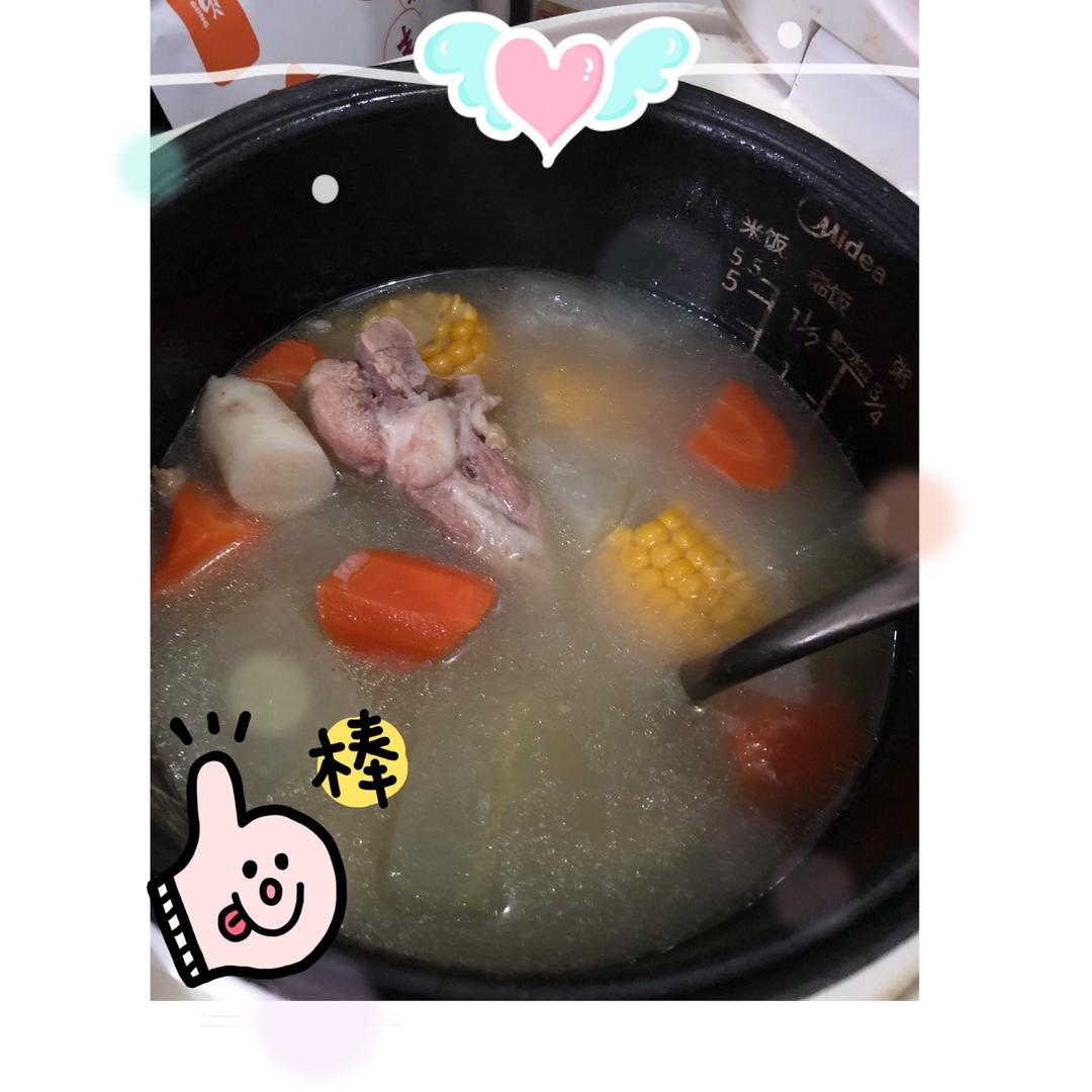 山药胡萝卜排骨汤(电饭锅)