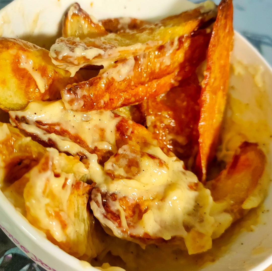 可以开店的蒜香薯角❗空气炸锅即可复制🎉