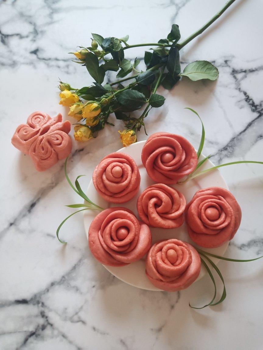 奶香红玫瑰花卷之【红红火火年夜饭】