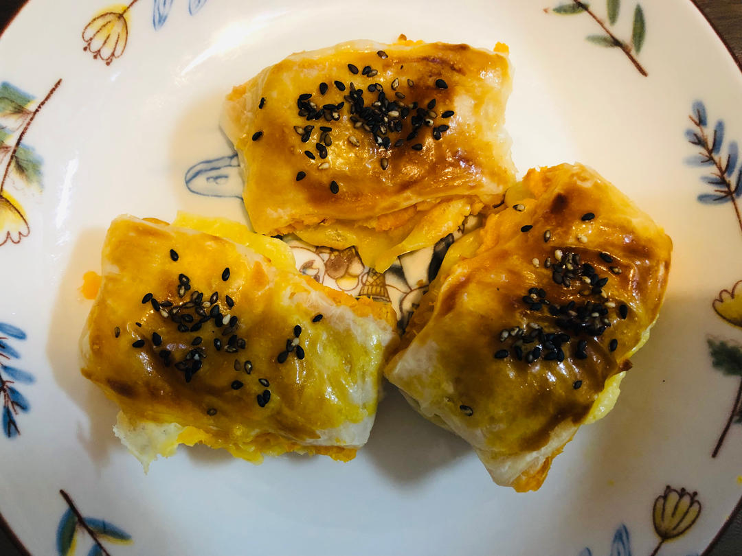外酥里软芝士红薯酥饼