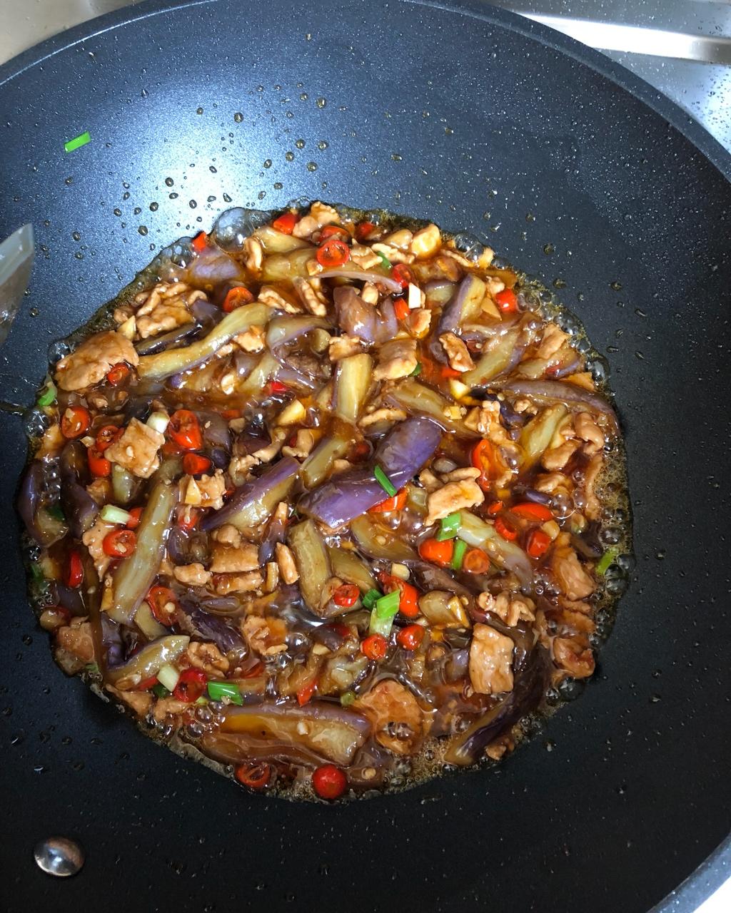 红烧肉沫茄子