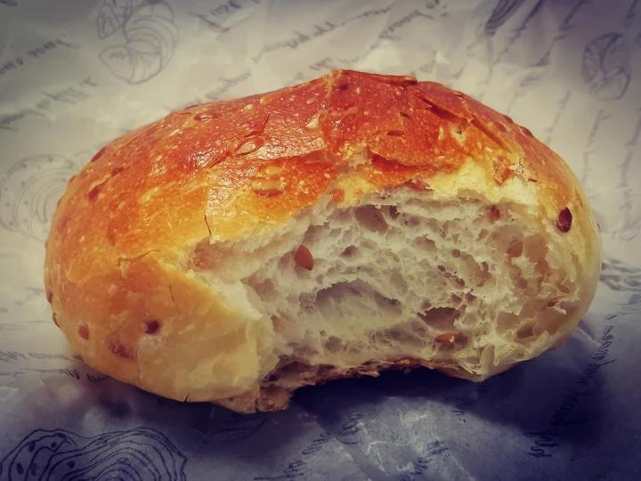 亚麻籽黄波奶酪贝果（春暖花开正是做面包的好时节）