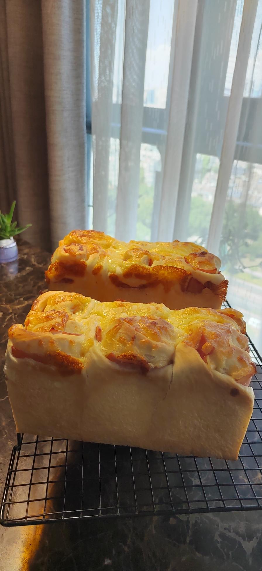 料多多香葱培根芝士吐司