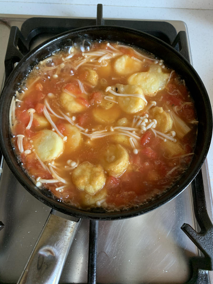 金针菇烧日本豆腐