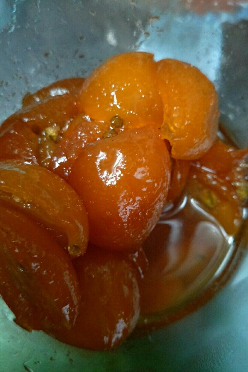 金桔酱润肺止咳化痰疗效好。金桔酱。