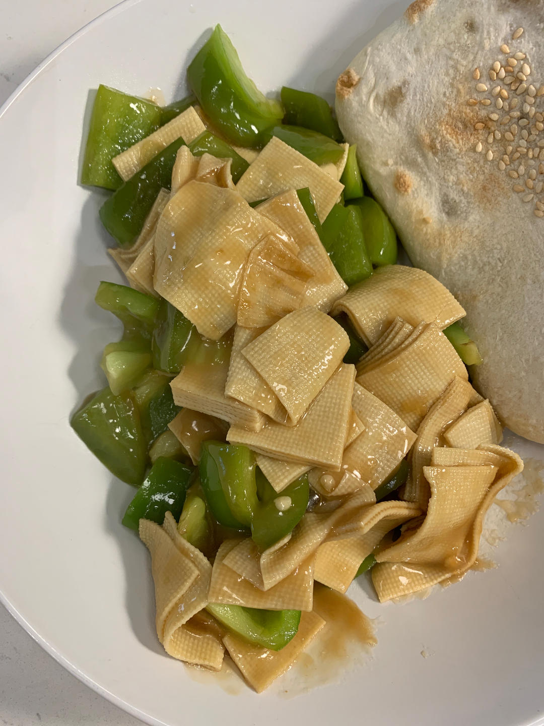 尖椒炒豆皮➕灵魂汤汁