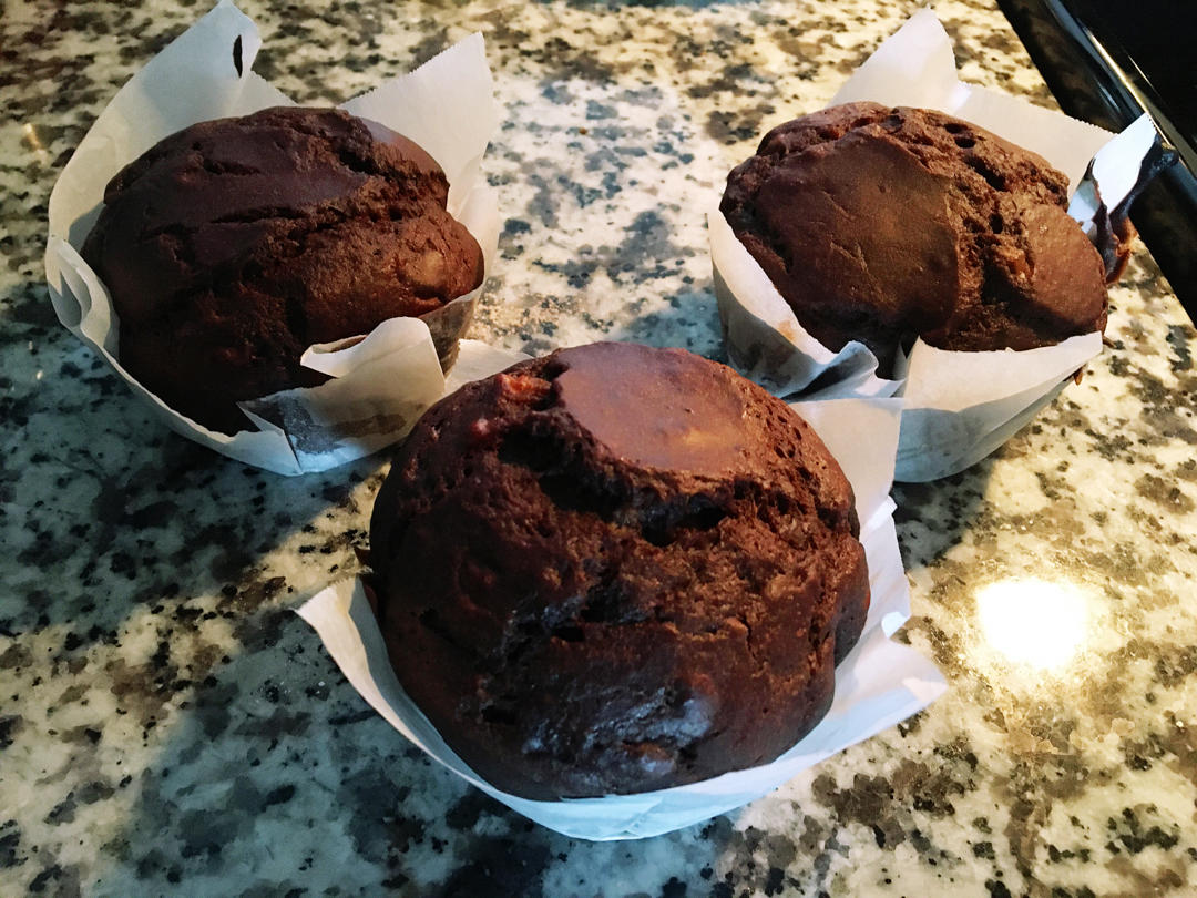 浓郁的巧克力玛芬蛋糕（少油少糖）