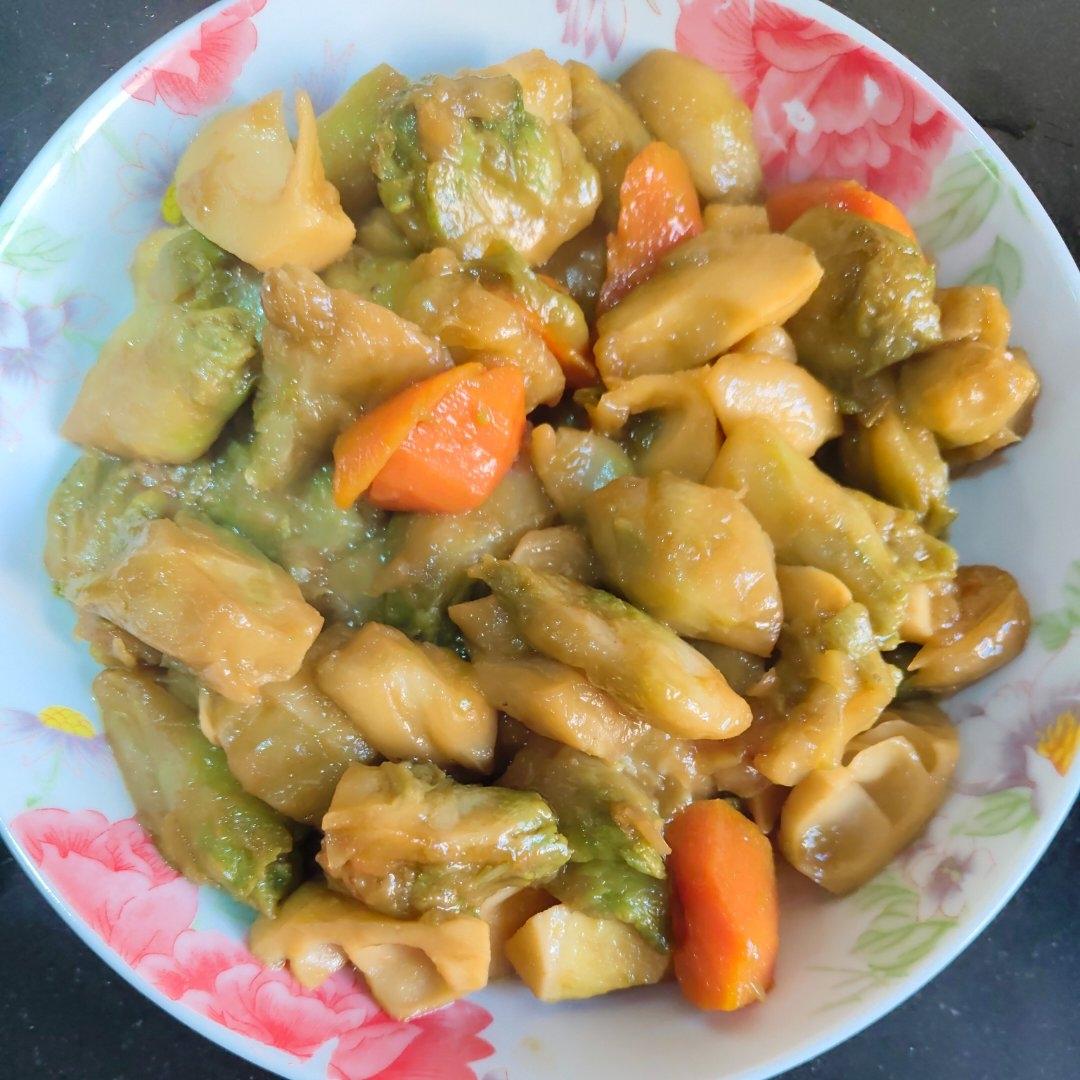 红烧娃娃菜头（儿菜）
