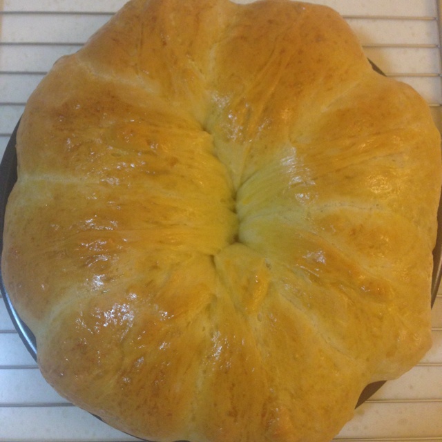 皇冠花朵面包（面包机版和面）