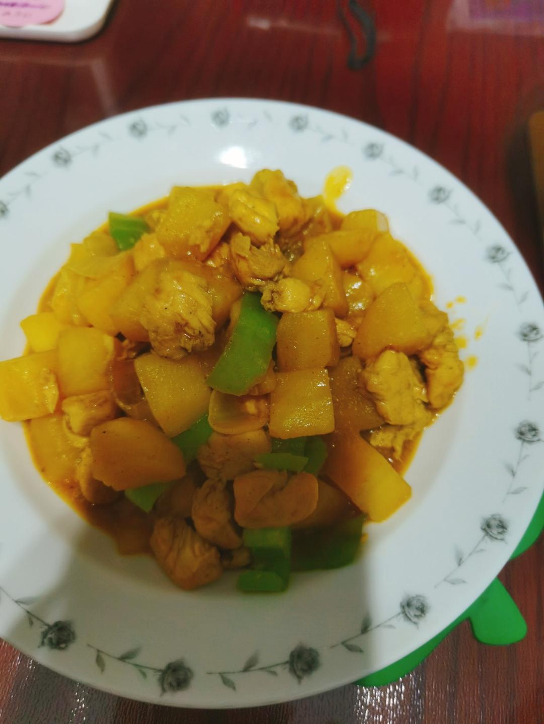 土豆咖喱鸡肉