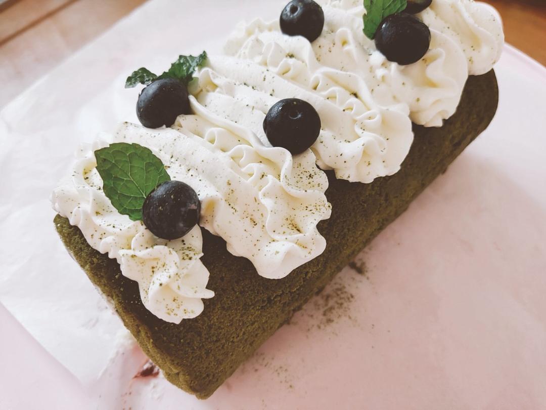 抹茶红豆蛋糕卷