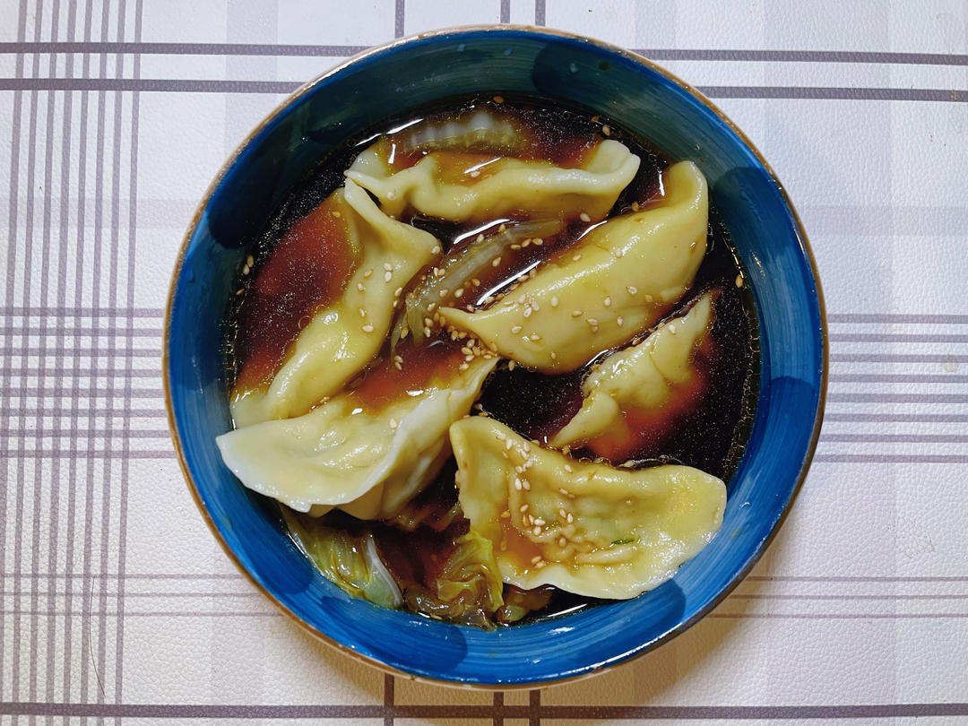 韭菜鸡肉大蒜饺子（煎饺和酸汤水饺）