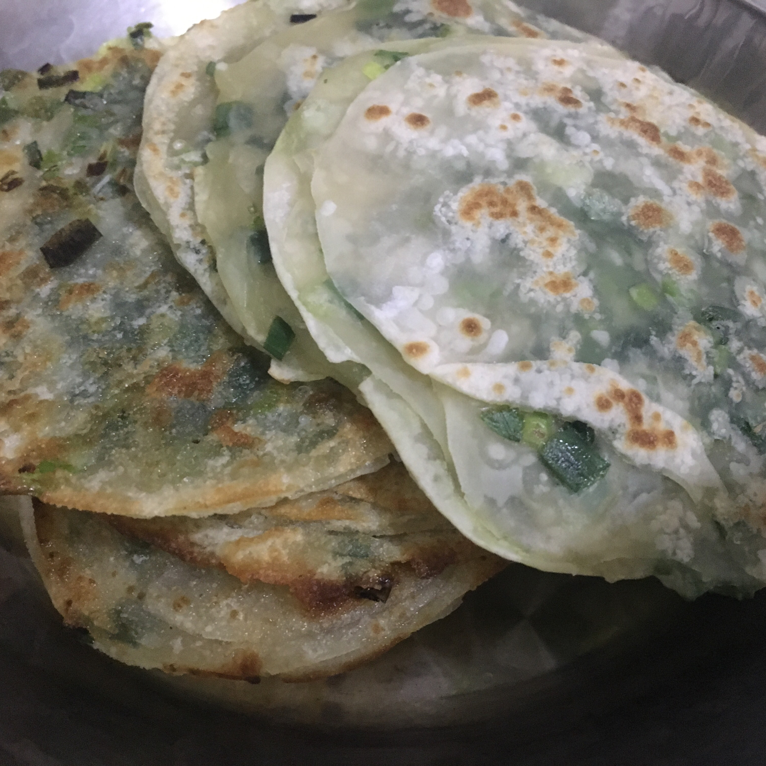 饺子皮葱油饼