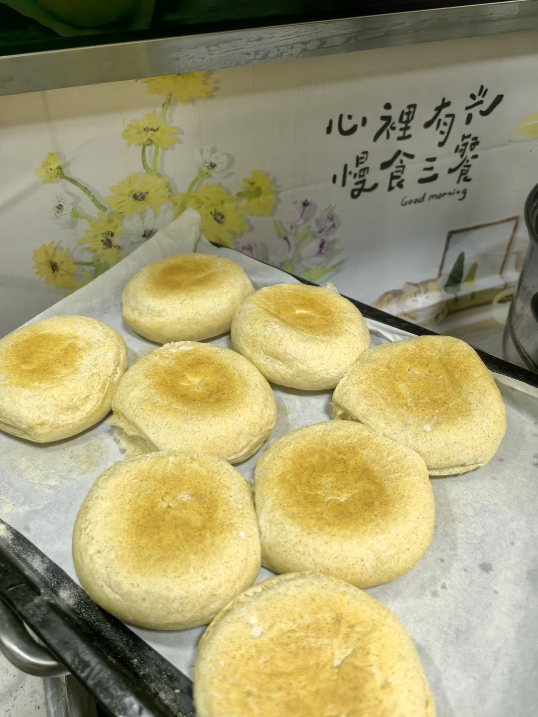 无糖无油全麦麦芬/简单好做好吃/一次发酵