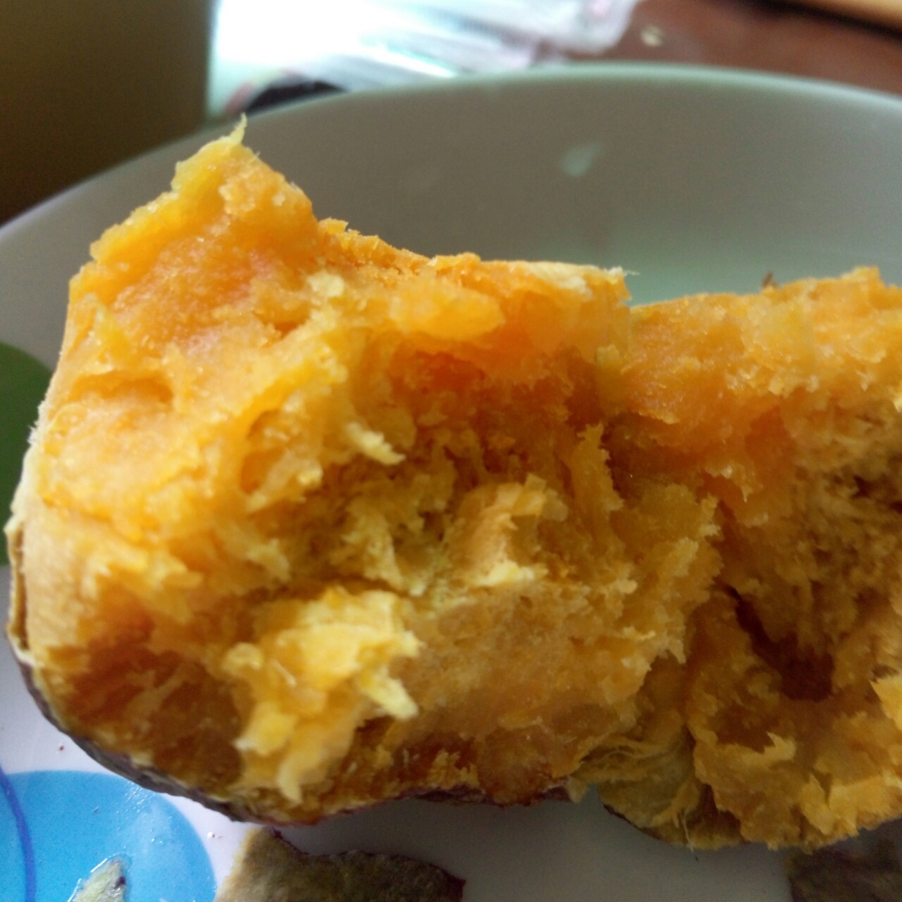保鲜膜大法版微波炉烤红薯
