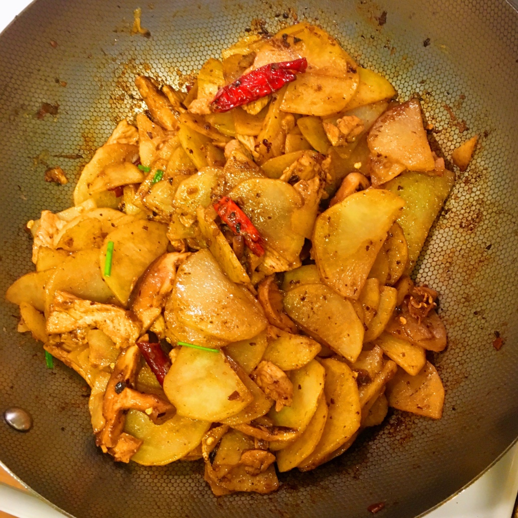 干锅土豆片