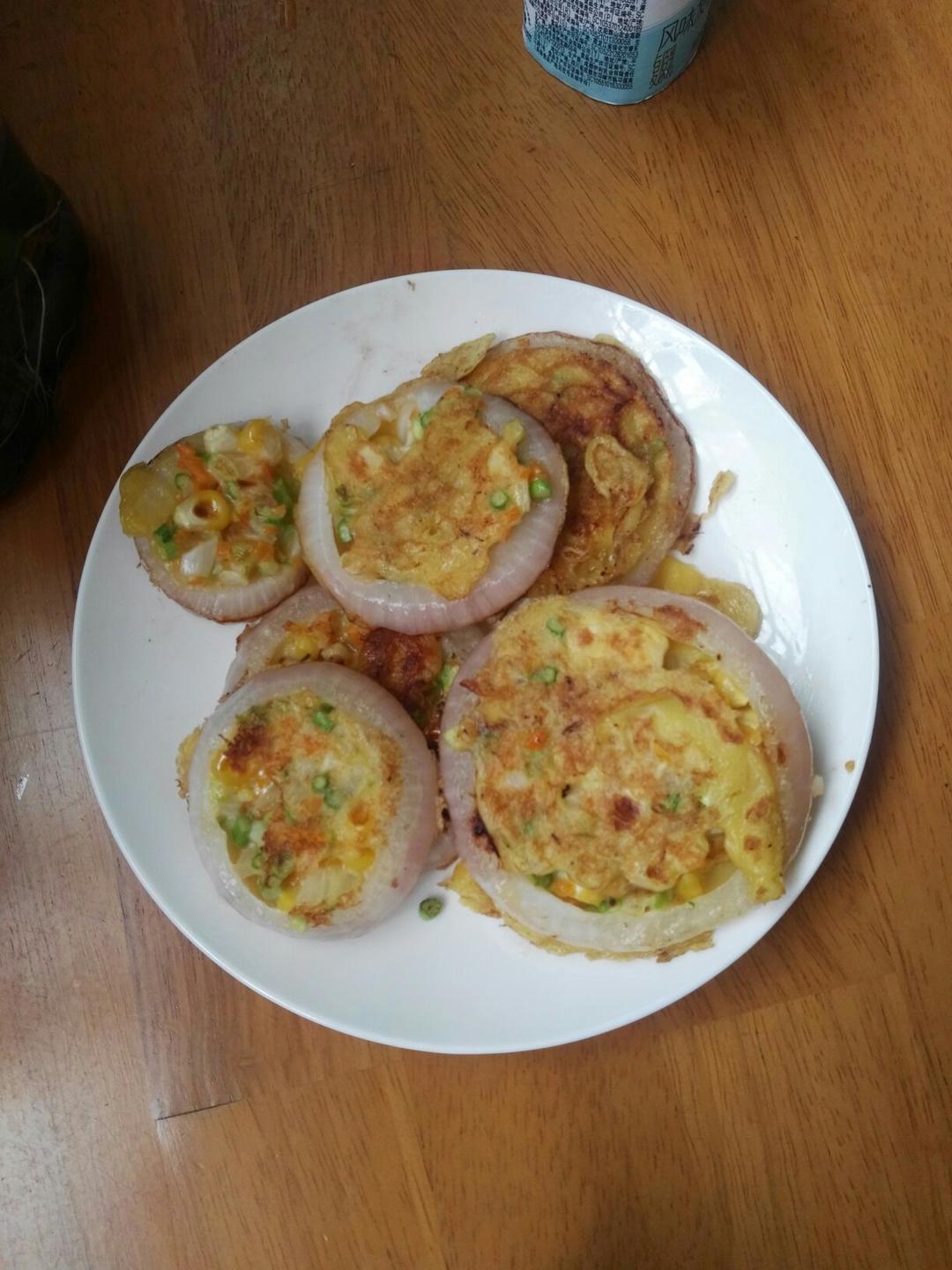 洋葱圈蛋饼