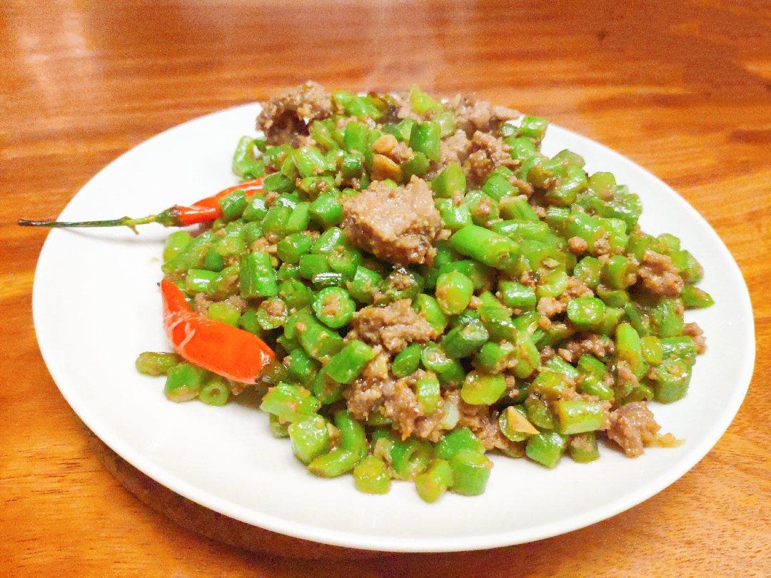 肉沫豆角下饭菜