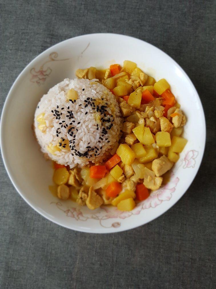 浓香醇厚日式咖喱鸡饭，吃一口就沦陷